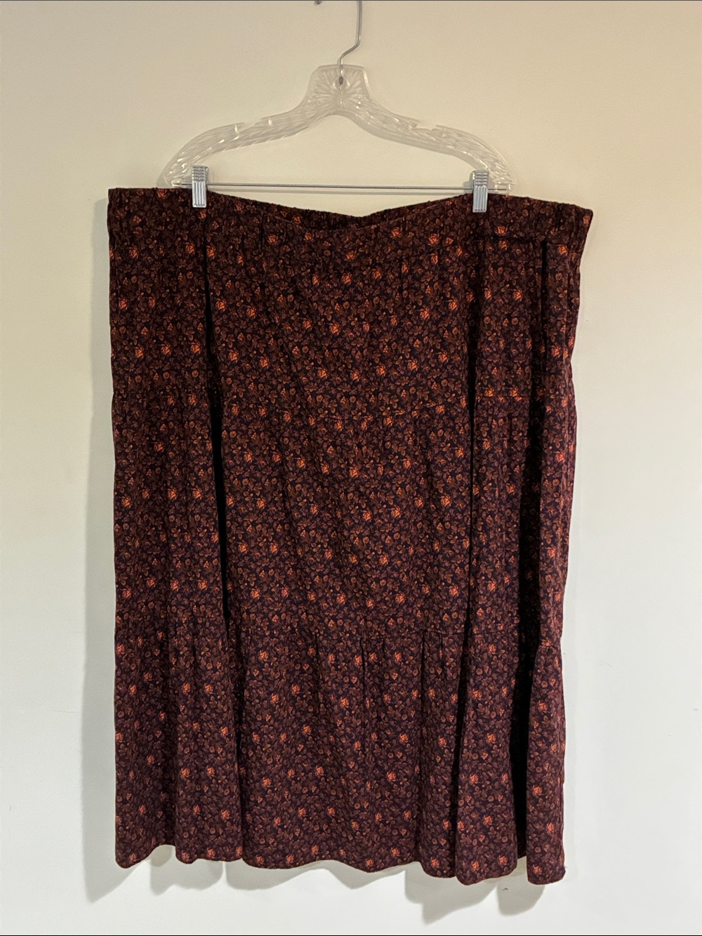 Madewell Dark Navy Floral Tiered Maxi Skirt